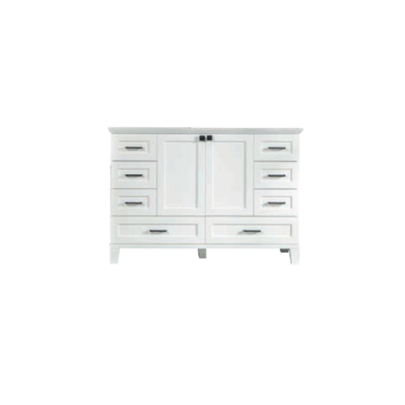 Paloma White Wood Freestanding Single Sink Bathroom Vanity