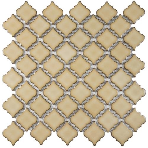 Hudson Tangier Caffe Porcelain Mosaic - Arabesque - Glossy