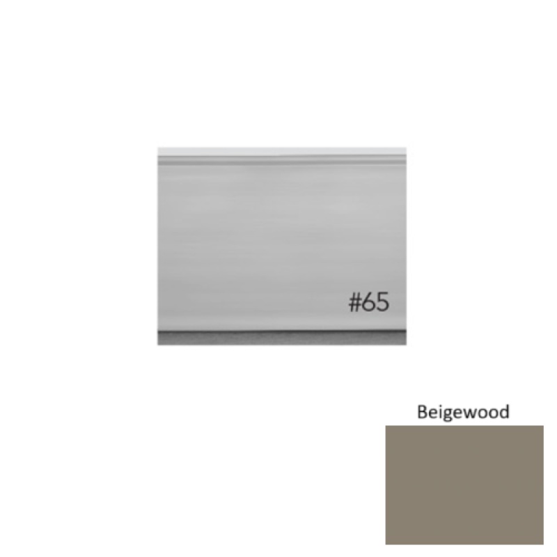 Pinnacle Plus #65 Vertical Beigewood Rubber Wall Base - 4 5/8" X 8 Ft