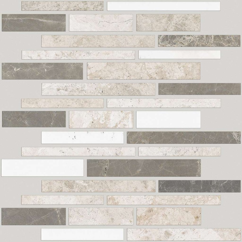 Boca Jetty Natural Stone Mosaic - Random Linear - Honed