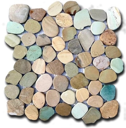 Mix Pebble Mosaic 12" x 12" Flat Matte