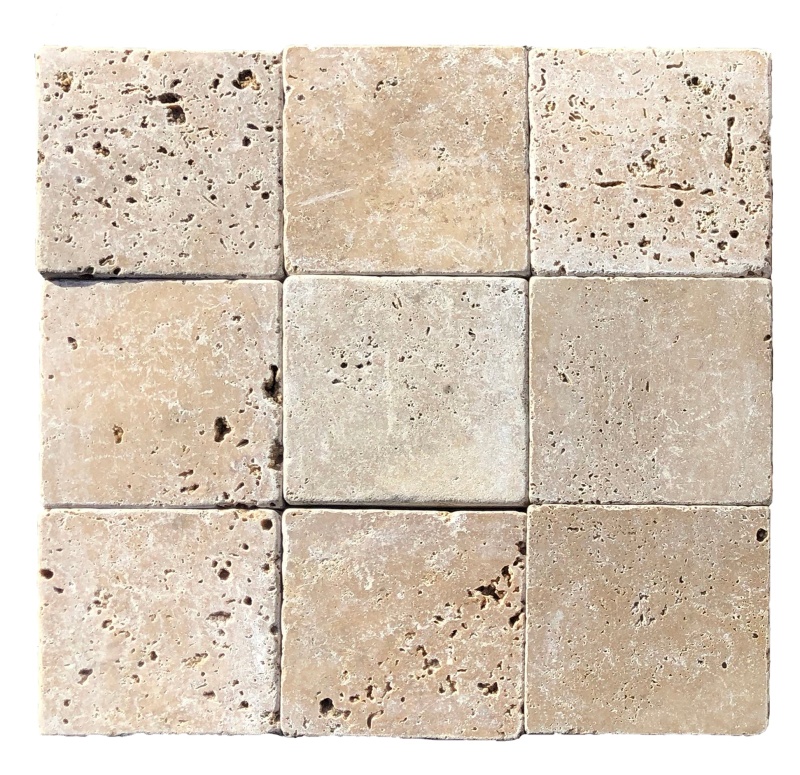 Chocolate (Noche) Travertine Tile - Tumbled
