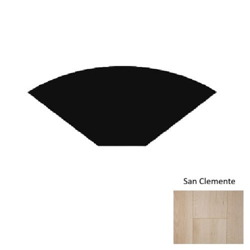 Paradise San Clemente Laminate Wood Moulding / Trim - 94" Quarter Round - Wire Brushed