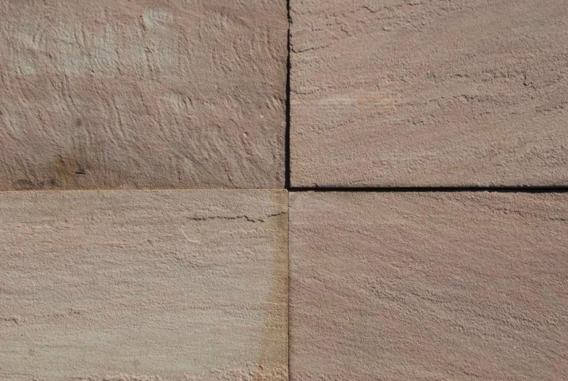 Radiant Red Sandstone Flagstone - Natural Cleft Face & Back - Random Sizes