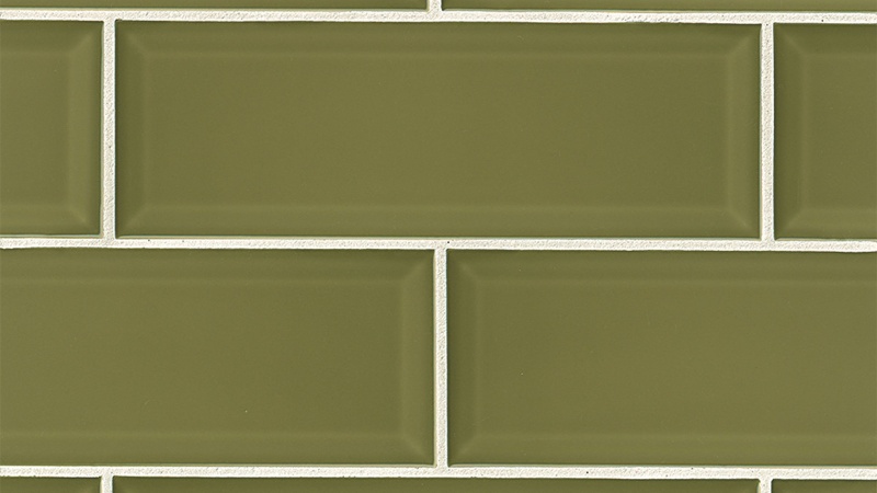 Adamas Viridis Ceramic Tile - Glossy - 4" X 12"