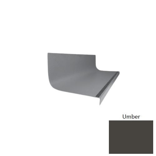 Flextones Umber Type 1975 With Flush Carborundum Strip Distinct Designs Rubber - 20 3/8" X 72" Stair Tread - Hammered