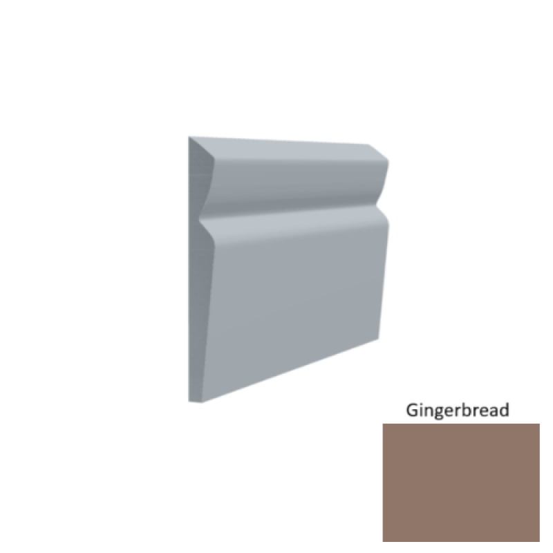Contours #80 Divine Gingerbread Rubber Profiled Wall Base - Satin - 4 1/2" X 8 Ft