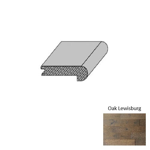 Blue Ridge Oak Lewisburg Stair Nose Moulding