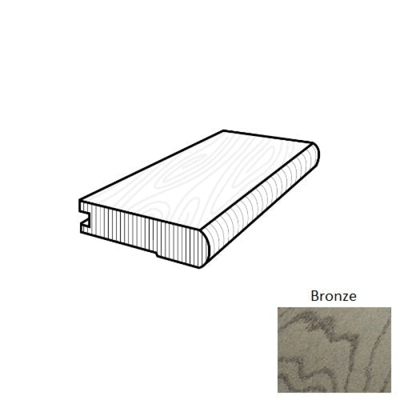 Metallics Bronze Hardwood Flush Stair Nose Trim