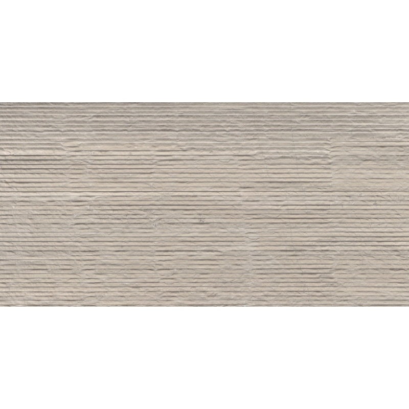 Metro Gray Striated And Chiseled Limestone Tile - Honed - 12" X 24"