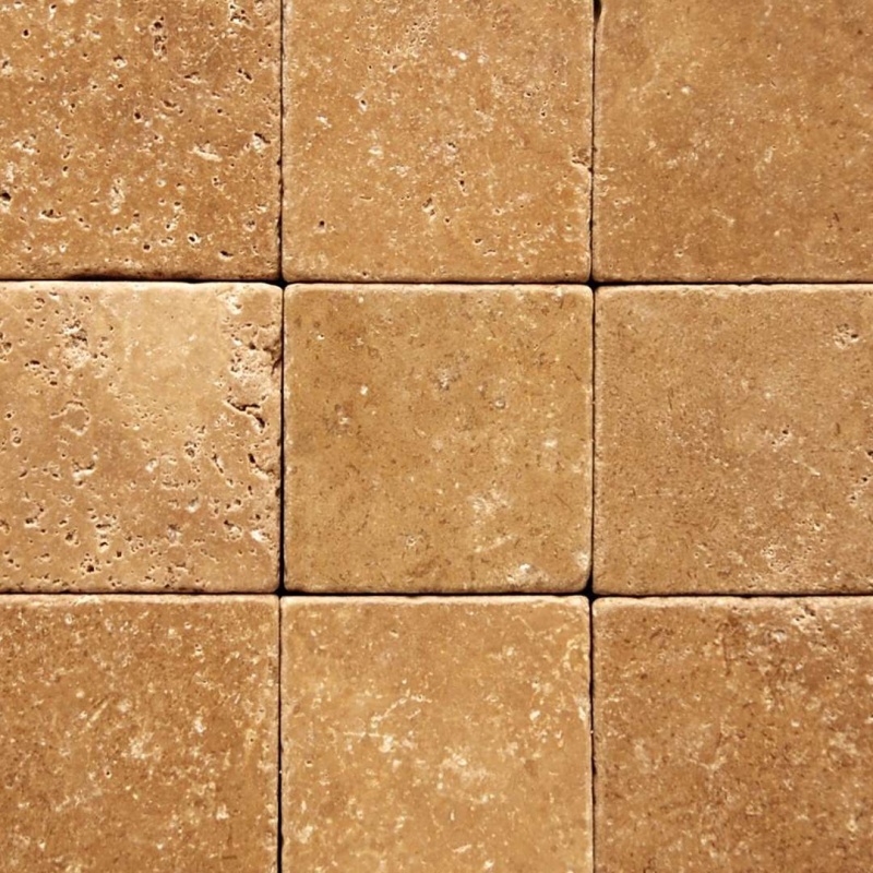 Noche Cross Cut Travertine Tile - Antique & Tumbled