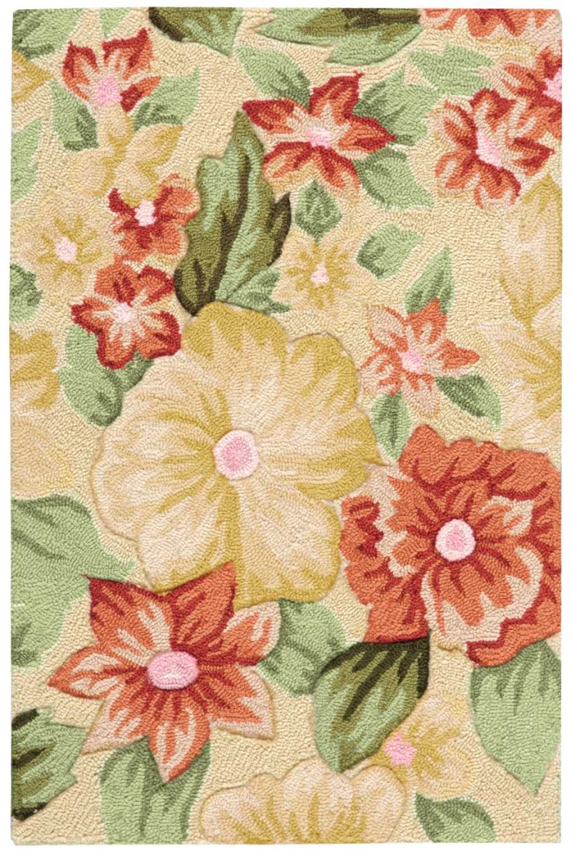 Fantasy Cream Fa17 Polyester Traditional Area Rug