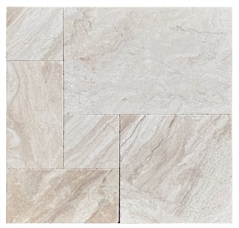 Verona Marble French Paver Versailles Pattern