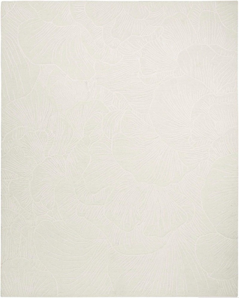 Avra Ivory Avr01 Wool Blend Contemporary Area Rug - 4 Ft X 6 Ft - Ivory
