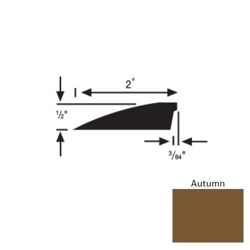 Flextones Autumn Vinyl 157 Reducer - 1/2" X 12 Ft - Thermoplastic