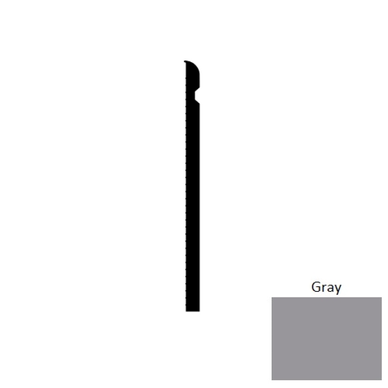 Gray Captivate SCC Thermoplastic Rubber Wall Base