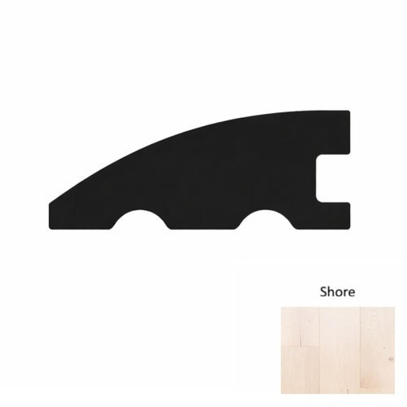 Designer Shore Hardwood Moulding / Trim - 78" Reducer - Wire Brushed
