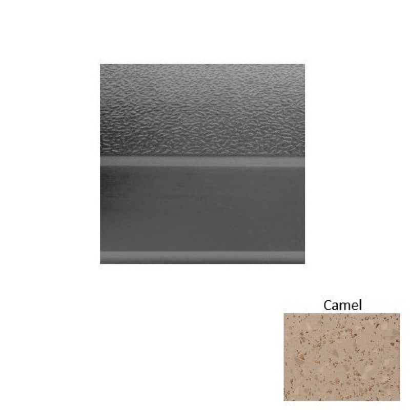 Renew 93 Camel Textured Rubber (Sq) Stair Tread With Dupont Kevlar - Textured
