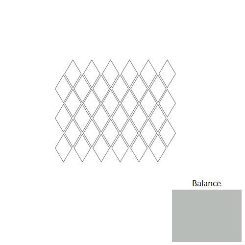 Color Story Mosaic Balance Ceramic Mosaic - 2" x 3" Harlequin