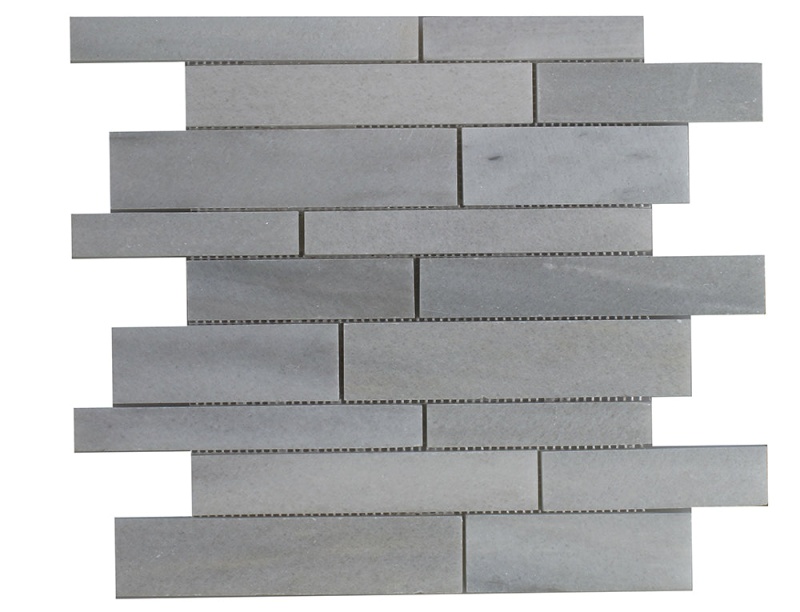 Siberian Grey Marble Mosaic - Linear - Polished