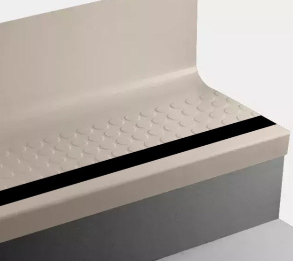 Johnsonite Silk Raised Round Rubber Stair Tread