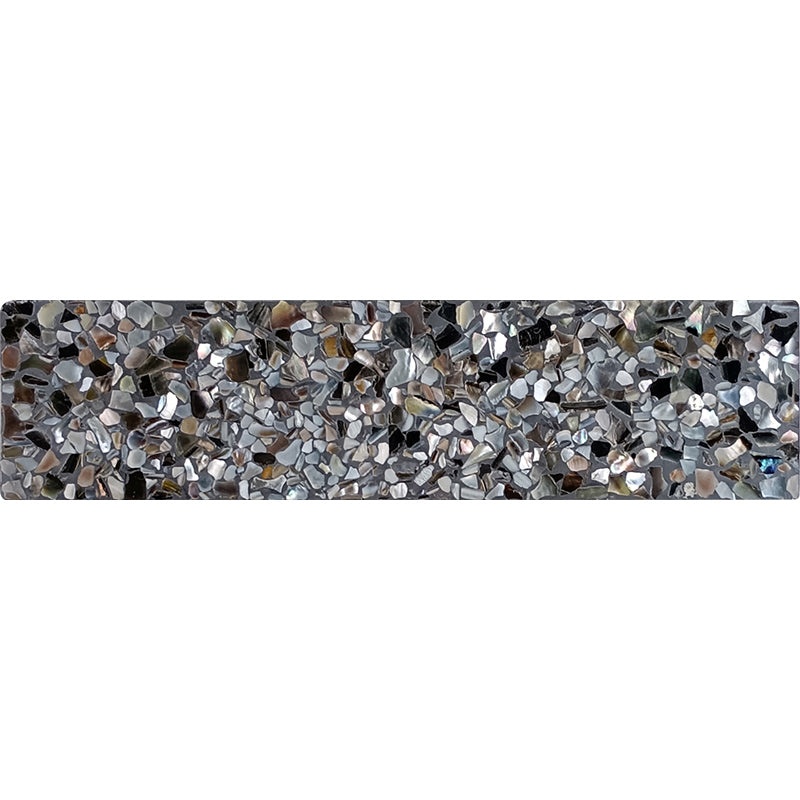 Aquaterra Black Shell Mosaic - Brick - Glossy