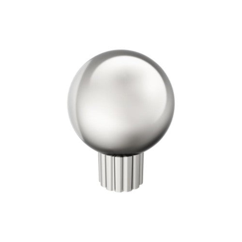 Cowrie Zinc Cabinet Knob - Polished Nickel - 1 1/8" (29 Mm)