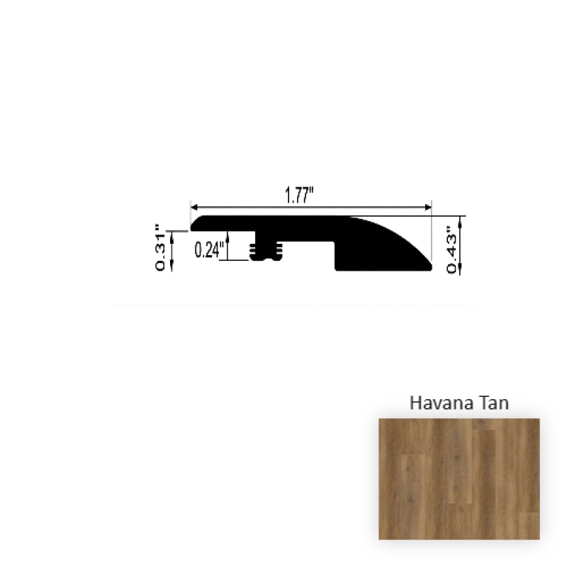 VersaCore PureEdge Havana Tan Flat Reducer