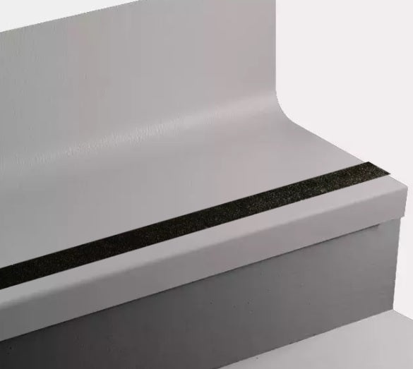 Johnsonite Pebble Hammered Rubber Stair Tread with Riser