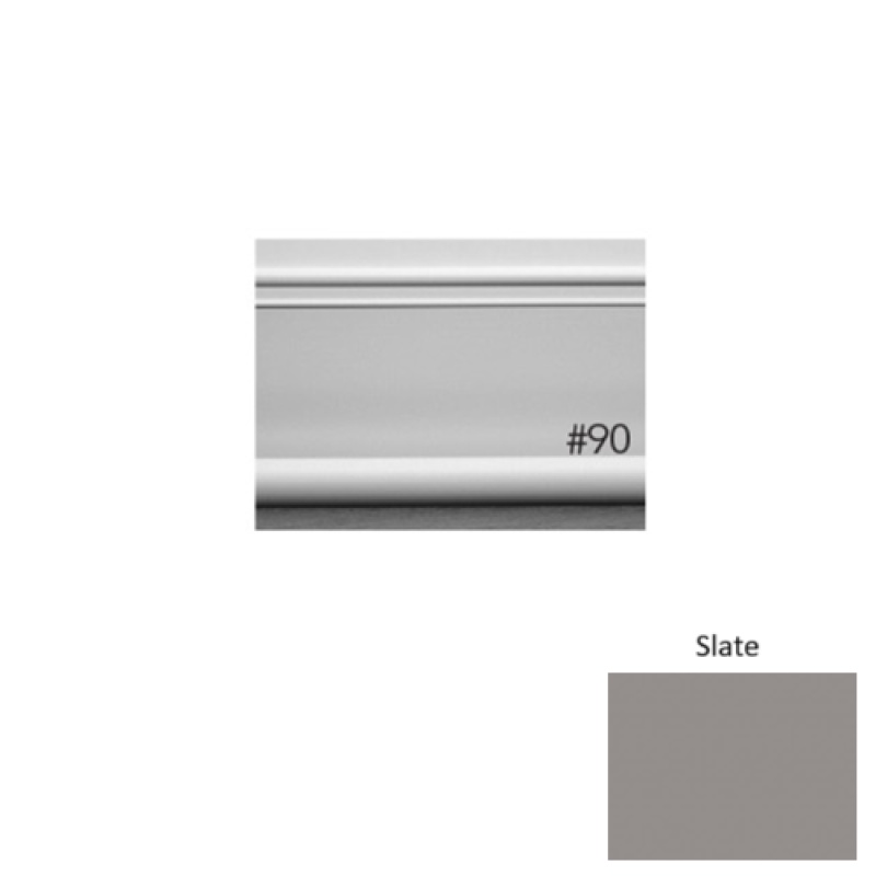 Pinnacle Plus #90 Intrigue Slate Rubber Coil Wall Base - 4" X 60 Ft