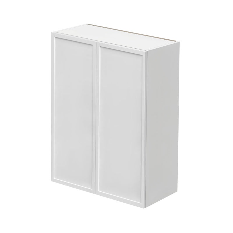 Shady White Slim Shaker Wood Kitchen Wall Cabinet - 30" X 12" X 42" (Assembly Required) - White