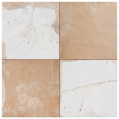 Kings Clay Checker Sand Ceramic Tile
