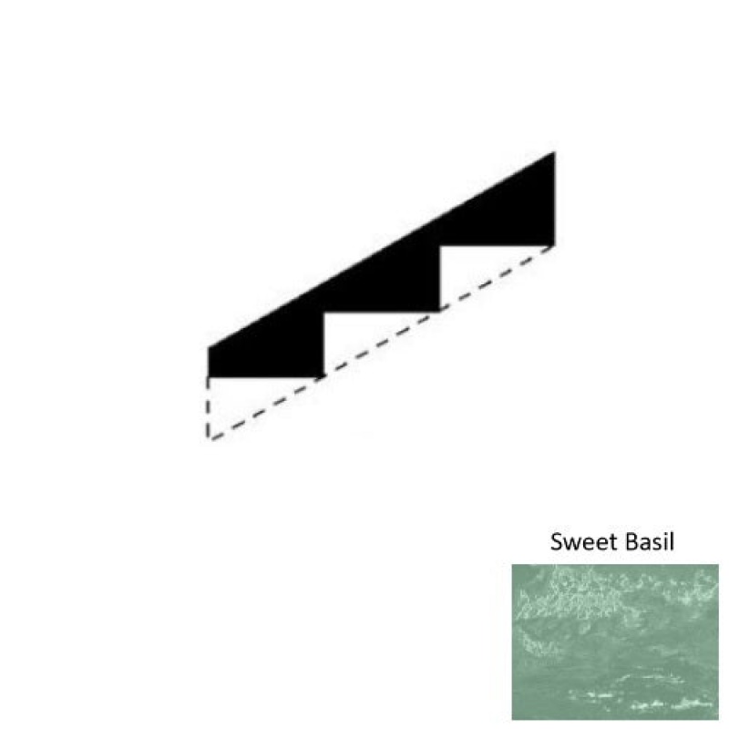 Marbleized Sweet Basil Rubber Stringers - Smooth
