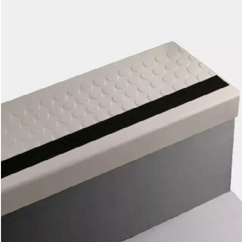 Johnsonite Canvas Raised Round Rubber Stair Tread