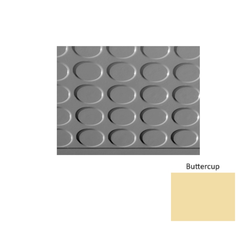 Solid 97 Buttercup Vantage Raised Circular Stair Tread