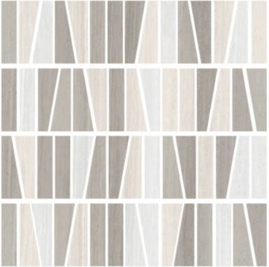 Coastline Moderne Blend Porcelain Mosaic - Rhomboid