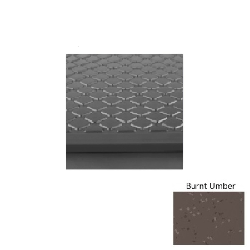 Roppe Symmetry 30 Burnt Umber Textured Diamond Rubber Stair Tread
