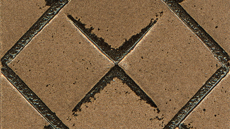 Ambiance Bronze Matrix City Metal Wall Trim - 2" X 2" Insert - Glossy
