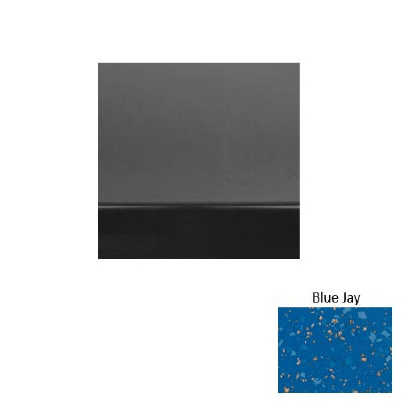 Renew 61 Blue Jay Heavy Duty Rubber (Rd) Stair Tread With Dupont Kevlar - Smooth
