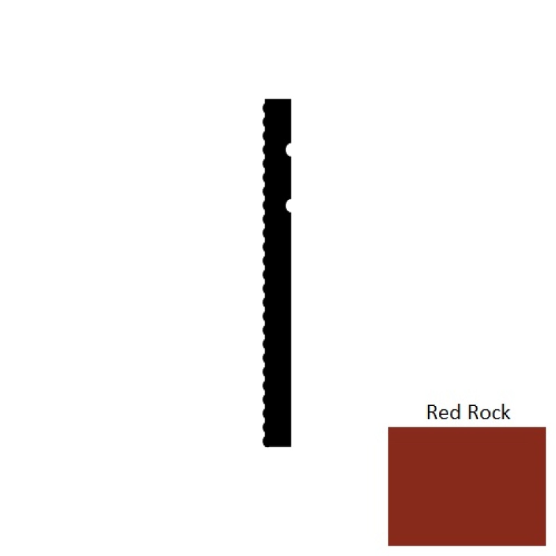 Red Rock Echo Sec Rubber Wall Base - 4" X 8 Ft X 3/8" - Thermoplastic