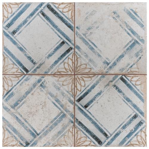 Kings Root Lattice Ceramic Tile - Matte - 17 5/8" X 17 5/8"