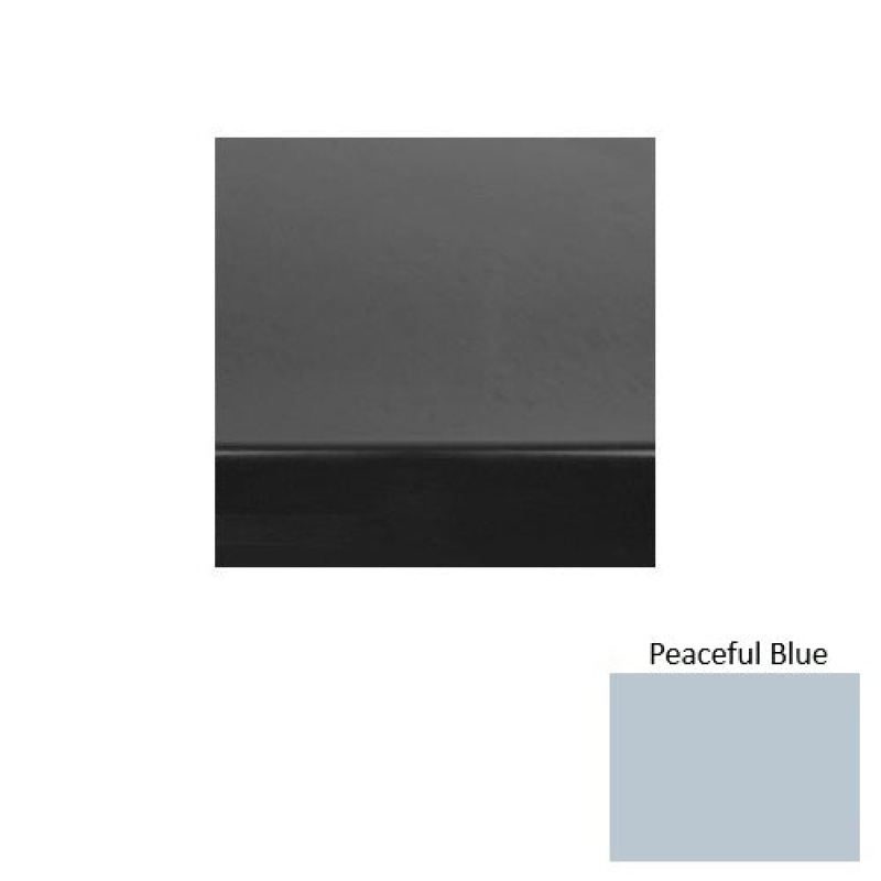 Solid 61 Peaceful Blue Heavy Duty Rubber (Rd) Stair Tread With Dupont Kevlar - Smooth