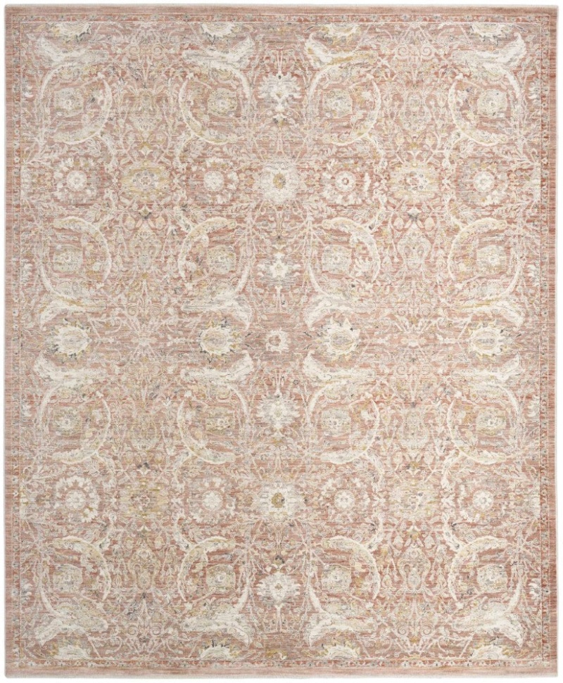 Antique Fusion Brick Anf03 Polyester Traditional Area Rug - 4 Ft X 6 Ft - Brick