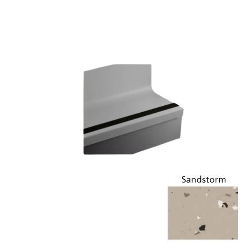 Johnsonite Sandstorm Hammered Rubber Stair Tread