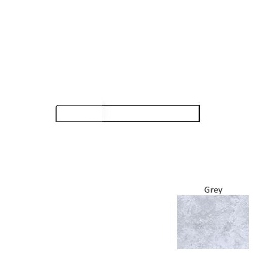 Zafira Grey Ceramic Floor & Wall Trim 3" x 20" Bullnose
