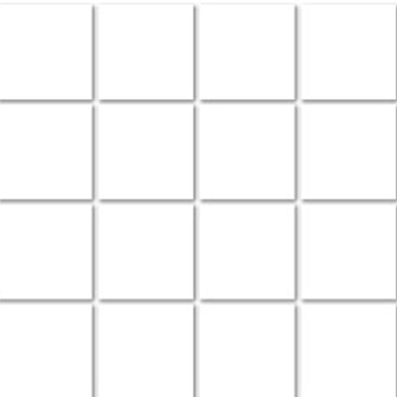 Delhi Artic White Porcelain Mosaic - 3" X 3" - Polished