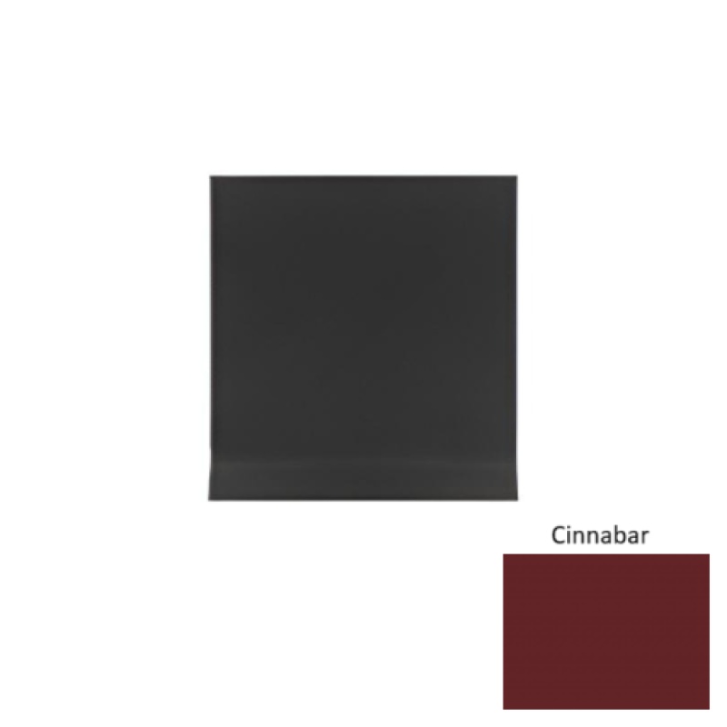 Pinnacle Cinnabar Rubber Long Toe Wall Base - 4" x 48"