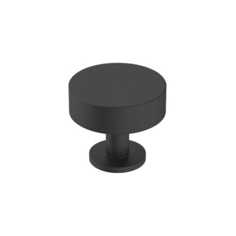 Radius Stainless Steel Cabinet Knob - Matte Black - 1 1/4" (32 Mm) Length