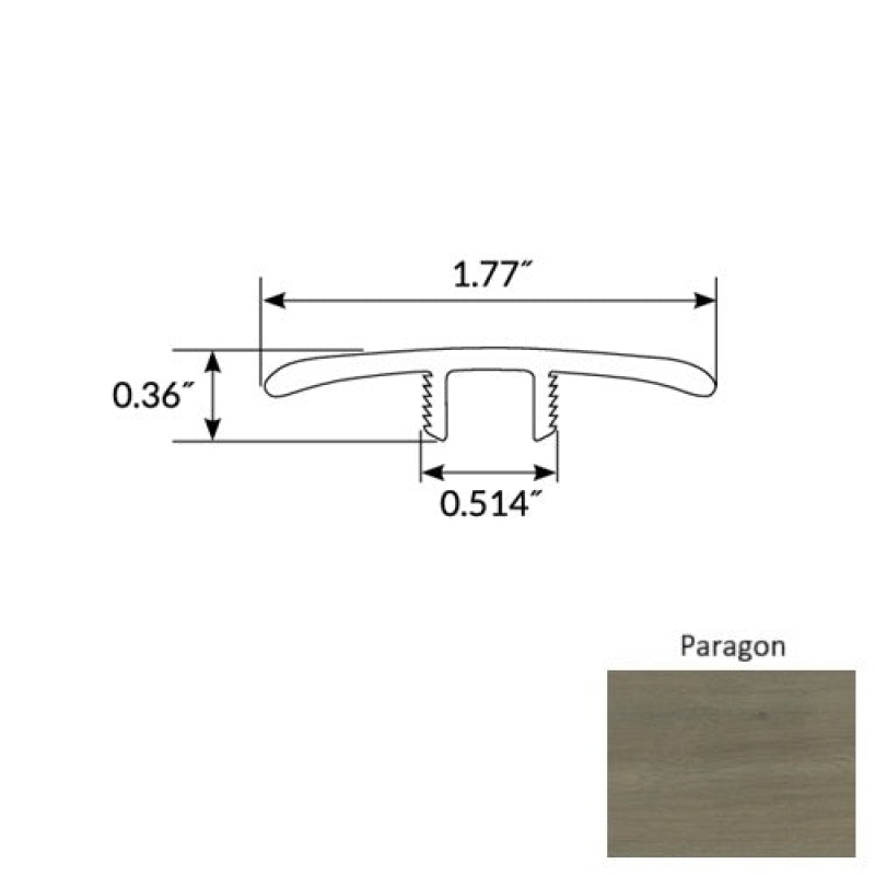 Diamond Paragon Luxury Vinyl Moulding / Trim - 94" T Molding
