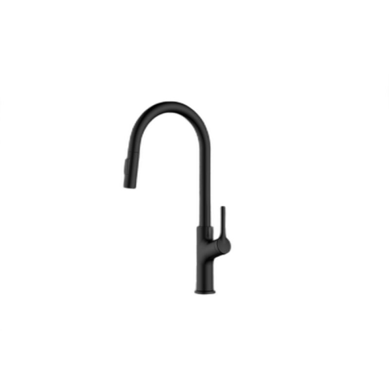 Kf.Dr.Mb Danube Zinc Alloy Kitchen Faucet - Single Handle / One Hole - Matte Black